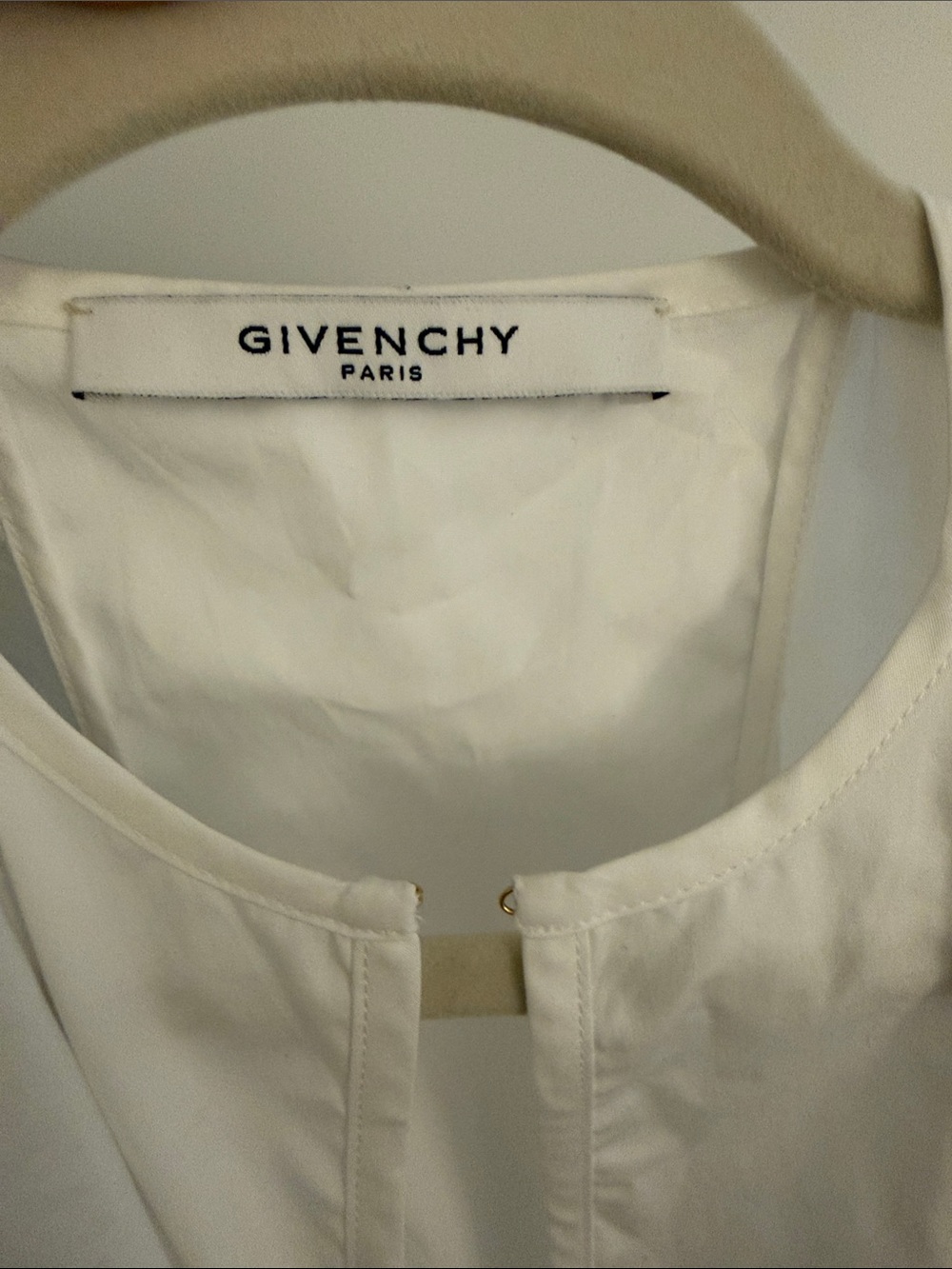 Givenchy Paris White Ruffle Tank Tunic - Picture 2 of 3